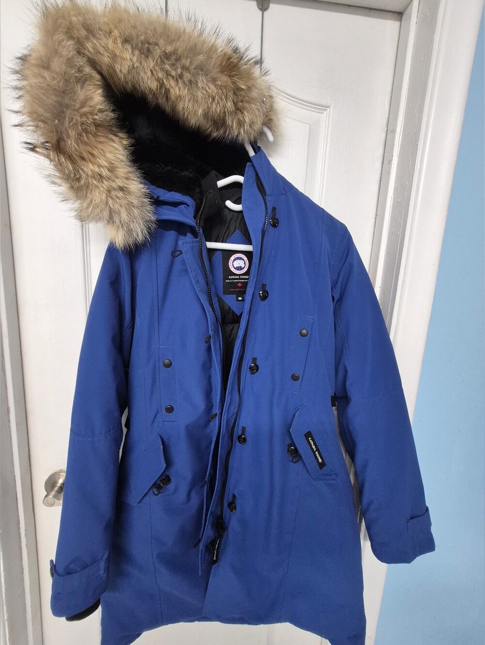 Authentic Canada Goose Kensington Parka – Royal Blue (Size M)